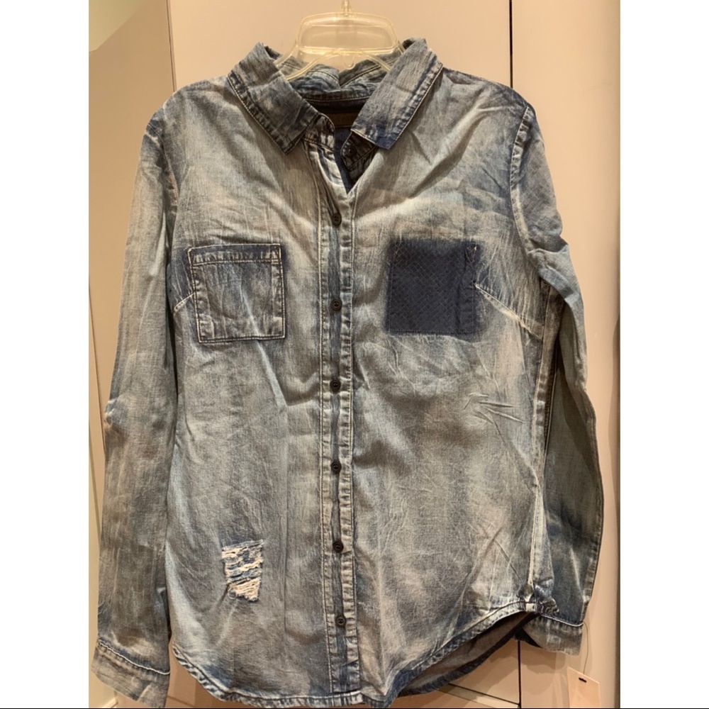 Lala Anthony Jean Button Down